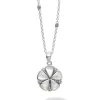 Online Mother Of Pearl Flower Pendant Necklace Pearl