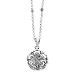 Online Mother Of Pearl Flower Pendant Necklace Pearl