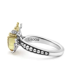 Fashion Olive Quartz Beetle Diamond Ring Diamonds