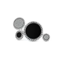 Shop Onyx And Diamond Circle Statement Ring Gemstones