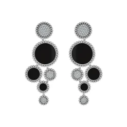 Flash Sale Onyx And Diamond Statement Earrings Gemstones
