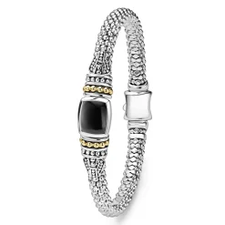Best Sale Onyx Caviar Bracelet | 6Mm Two-Tone