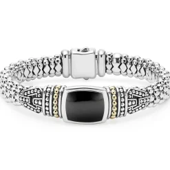 Best Onyx Caviar Bracelet | 9Mm Two-Tone