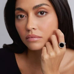 Cheap Onyx Circle Ring Gemstones