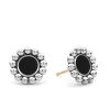 Discount Onyx Circle Stud Earrings Caviar Earrings