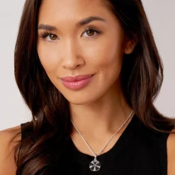 Cheap Onyx Flower Pendant Necklace Gemstones