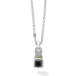 Outlet Onyx Pendant Necklace Two-Tone