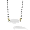 Best Sale Oval Plate Necklace Two-Tone