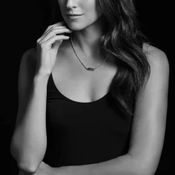 Best Sale Oval Plate Necklace Two-Tone