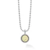 Discount P Initial Charm Necklace Two-Tone