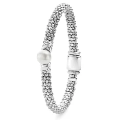 Best Sale Pearl Bracelet Gift Set Silver