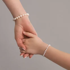 Fashion Pearl Bracelet Set Silver