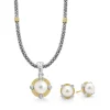 Shop Pearl Diamond Earring And Necklace Gift Set Diamonds