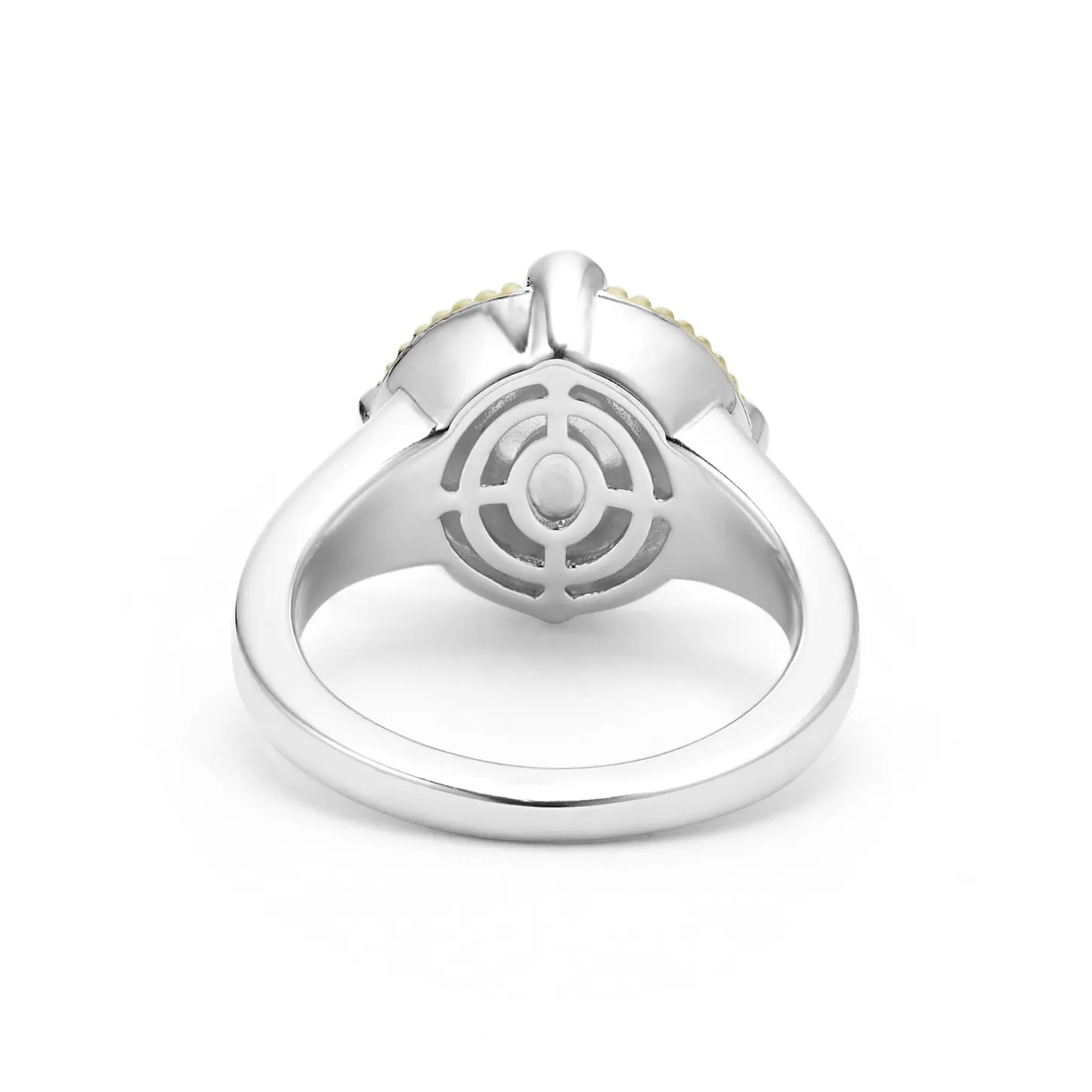 Sale Pearl Diamond Ring Two-Tone