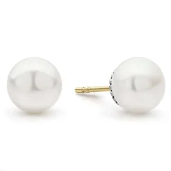 Best Sale Pearl Earrings And Necklace Gift Set Two-Tone