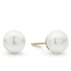 Shop Pearl Stud Earrings Silver