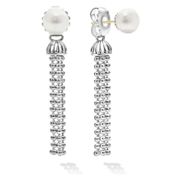 Clearance Pearl Tassel Drop Earrings Silver