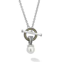 Discount Pearl Toggle Pendant Necklace Pearl