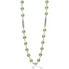 Shop Peridot Beaded Necklace Silver