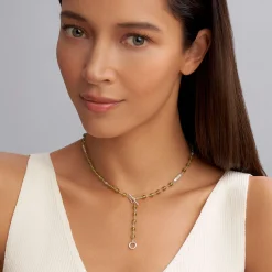 Shop Peridot Beaded Necklace Silver