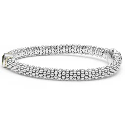 New Peridot Caviar Bracelet | 6Mm Two-Tone