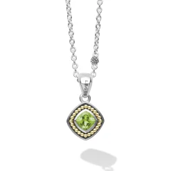 Best Peridot Pendant Necklace Two-Tone