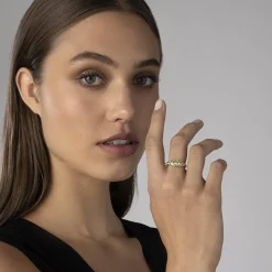 New Peridot Ring Two-Tone