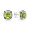 Online Peridot Stud Earrings Two-Tone