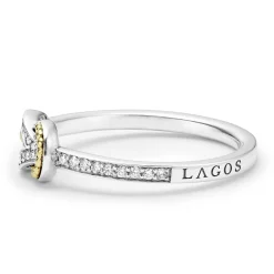 Shop Petite Two-Tone Knot Diamond Ring Diamonds
