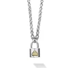 Shop Petite Two-Tone Lock Necklace Two-Tone