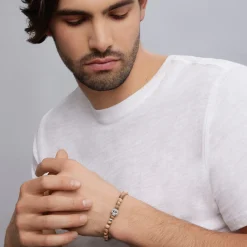 Shop Picture Jasper Skull Bracelet Silver