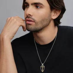 Fashion Pietersite Shield Amulet Amulets