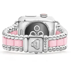 Store Pink Ceramic And Stainless Steel Watch Bracelet-38-45Mm Watch Bracelets