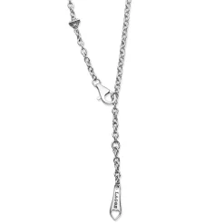 Shop Pink Ceramic Heart Necklace Silver