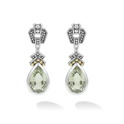Shop Prasiolite Tear Drop Earrings Gemstones