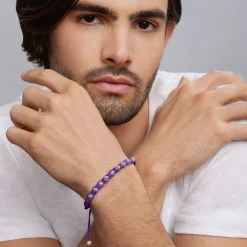 Sale Purple Macrame Bracelet Bracelets