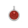 New Red Jasper Skull Crossbone Amulet Amulets