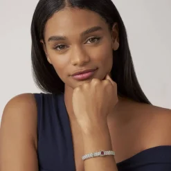 Cheap Rhodolite Garnet Caviar Bracelet | 9Mm Two-Tone