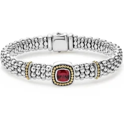 Shop Rhodolite Garnet Caviar Bracelet | 9Mm Gemstones