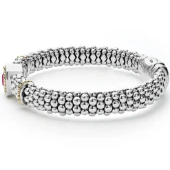 Shop Rhodolite Garnet Caviar Bracelet | 9Mm Gemstones