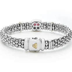 Shop Rhodolite Garnet Caviar Bracelet | 9Mm Gemstones