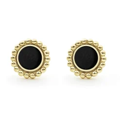 Hot Round Onyx Stud Earrings Gemstones