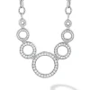 Cheap Seven Circle Diamond Link Necklace Diamonds