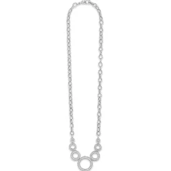 Cheap Seven Circle Diamond Link Necklace Diamonds