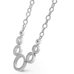 Cheap Seven Circle Diamond Link Necklace Diamonds