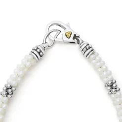 Sale Seven Silver Station Ceramic Bracelet | 5Mm Two-Tone