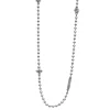Cheap Silver Caviar Beaded Necklace Chains