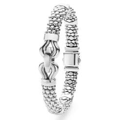 Cheap Silver Caviar Buckle Bracelet | 9Mm Silver