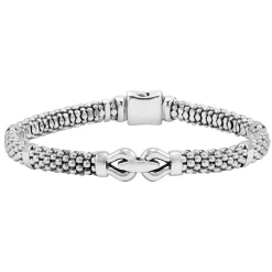 Cheap Silver Caviar Buckle Bracelet | 6Mm Silver