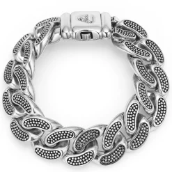 New Silver Curb Link Bracelet | 19Mm Bracelets